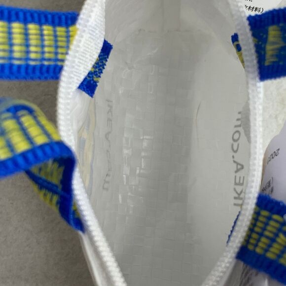 NEW IKEA Japan Mini Pink White Zipper Coin Keychain Mini Bag Tote Purse - Picture 7 of 10